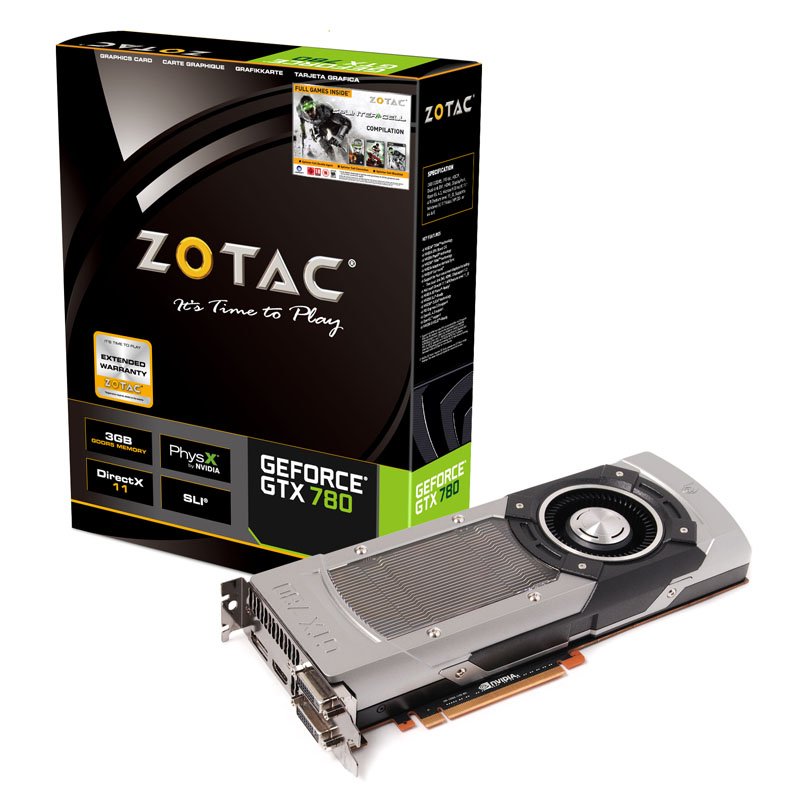 ZOTAC GeForce GTX 780, 3072 MB DDR5