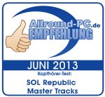 SOL Republic Master Tracks Award