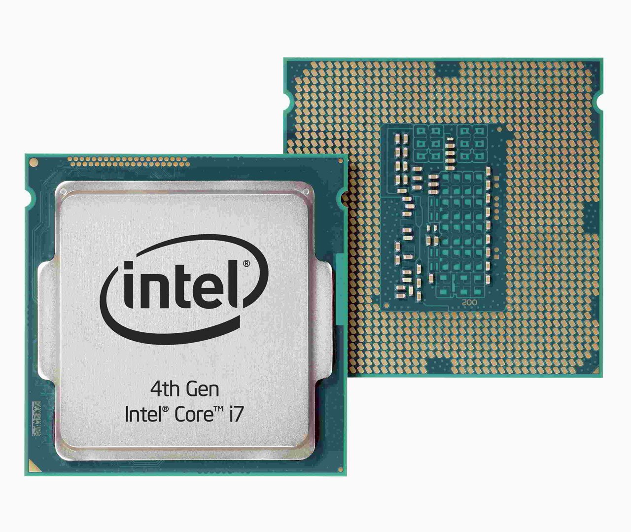 Intel Haswell COre i7 - Vor und Rueckseite