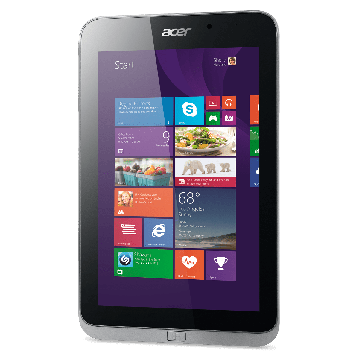 Acer Iconia W4 - Frontansicht gedreht