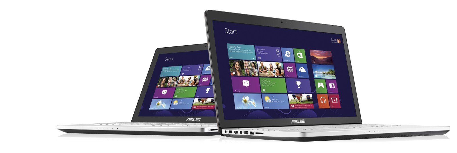 Asus N5502 & N750 Notebooks - Frontansicht