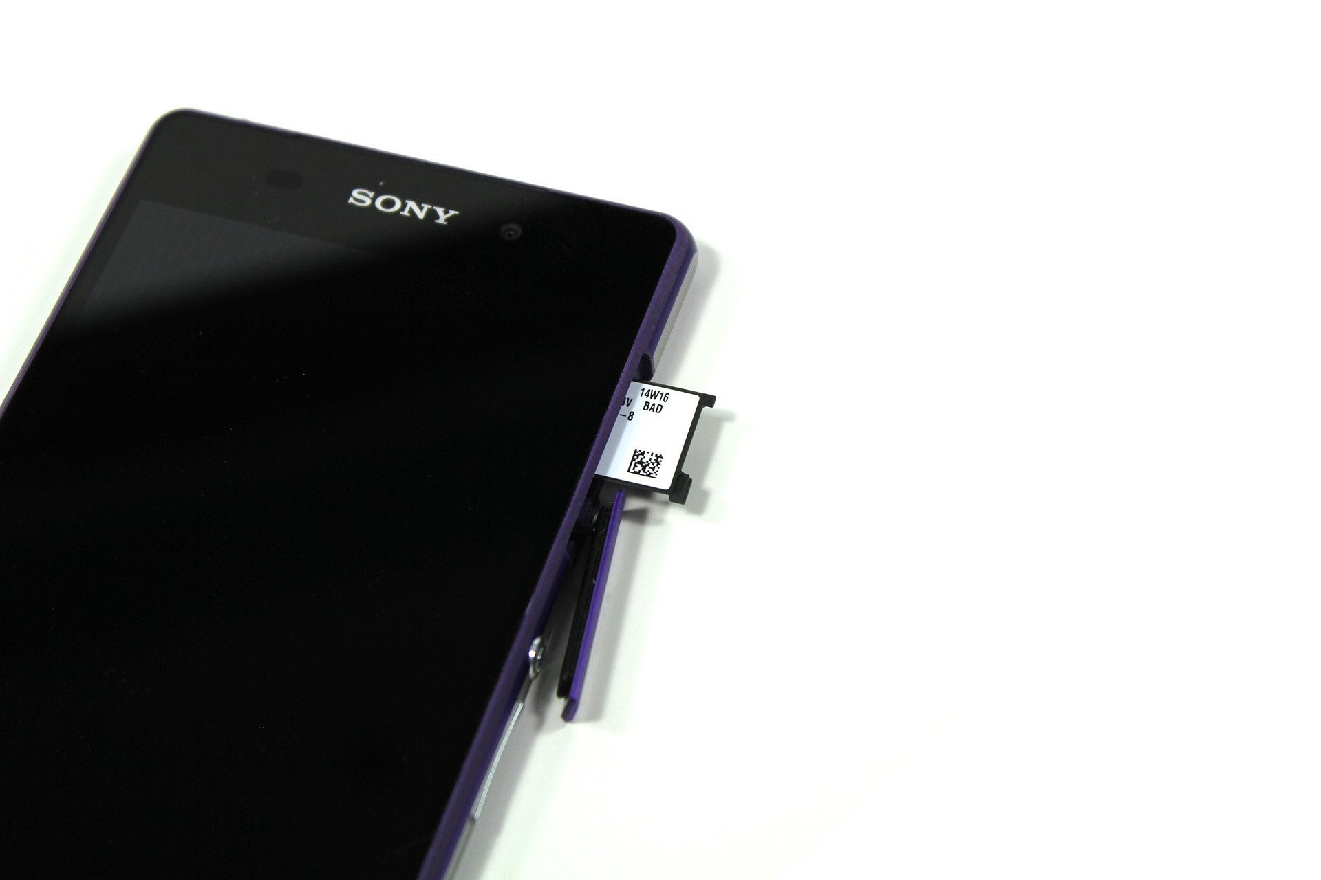 Sony Xperia Z2 - Kartenslot offen