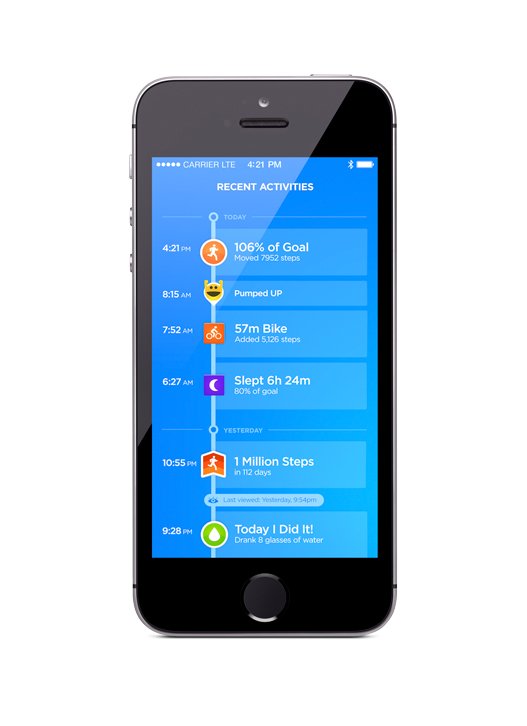 Jawbone Up24 - App Aktivitäten