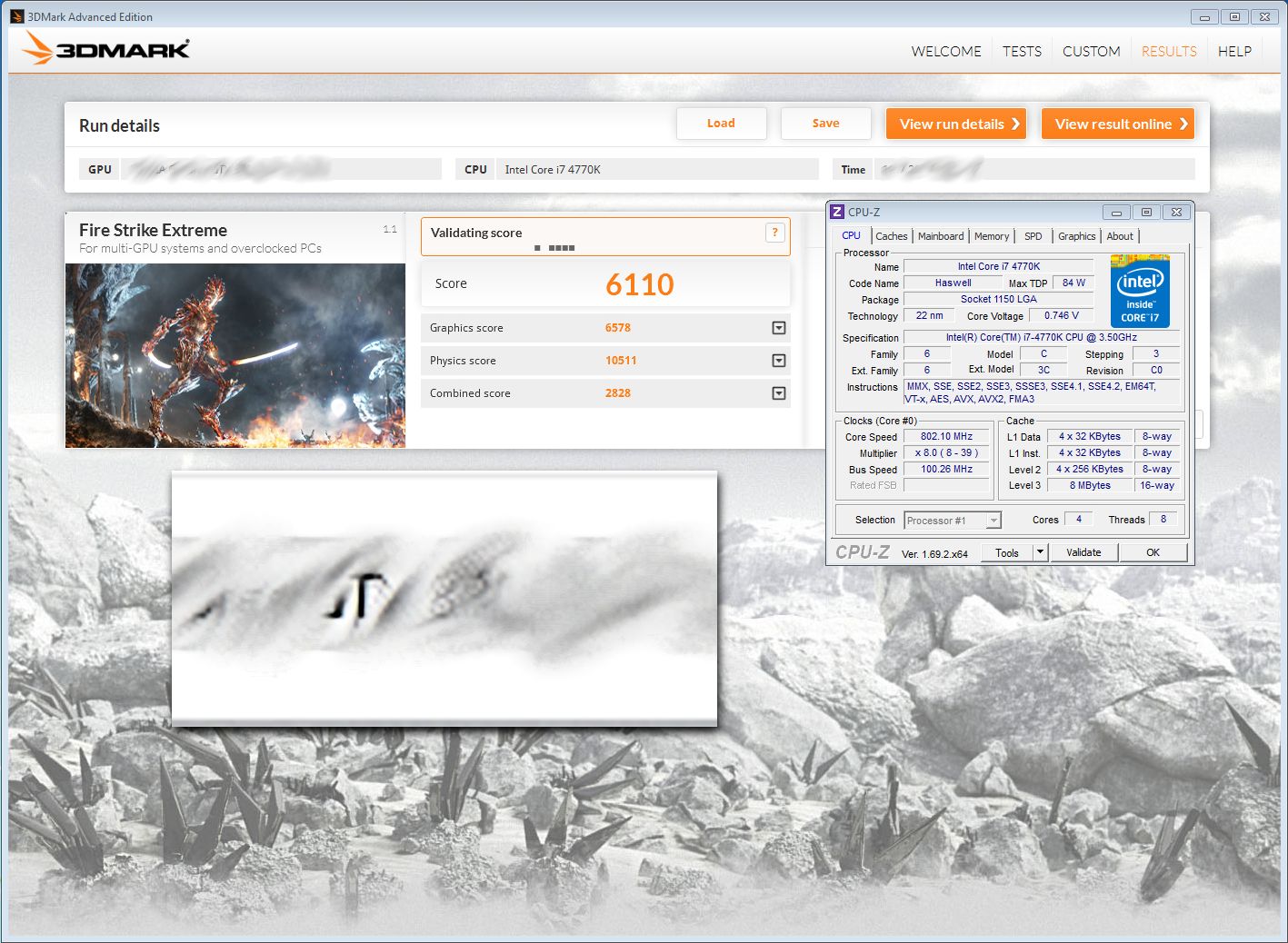 GeForce GTX 880 Fire Strike Extrem Benchmark