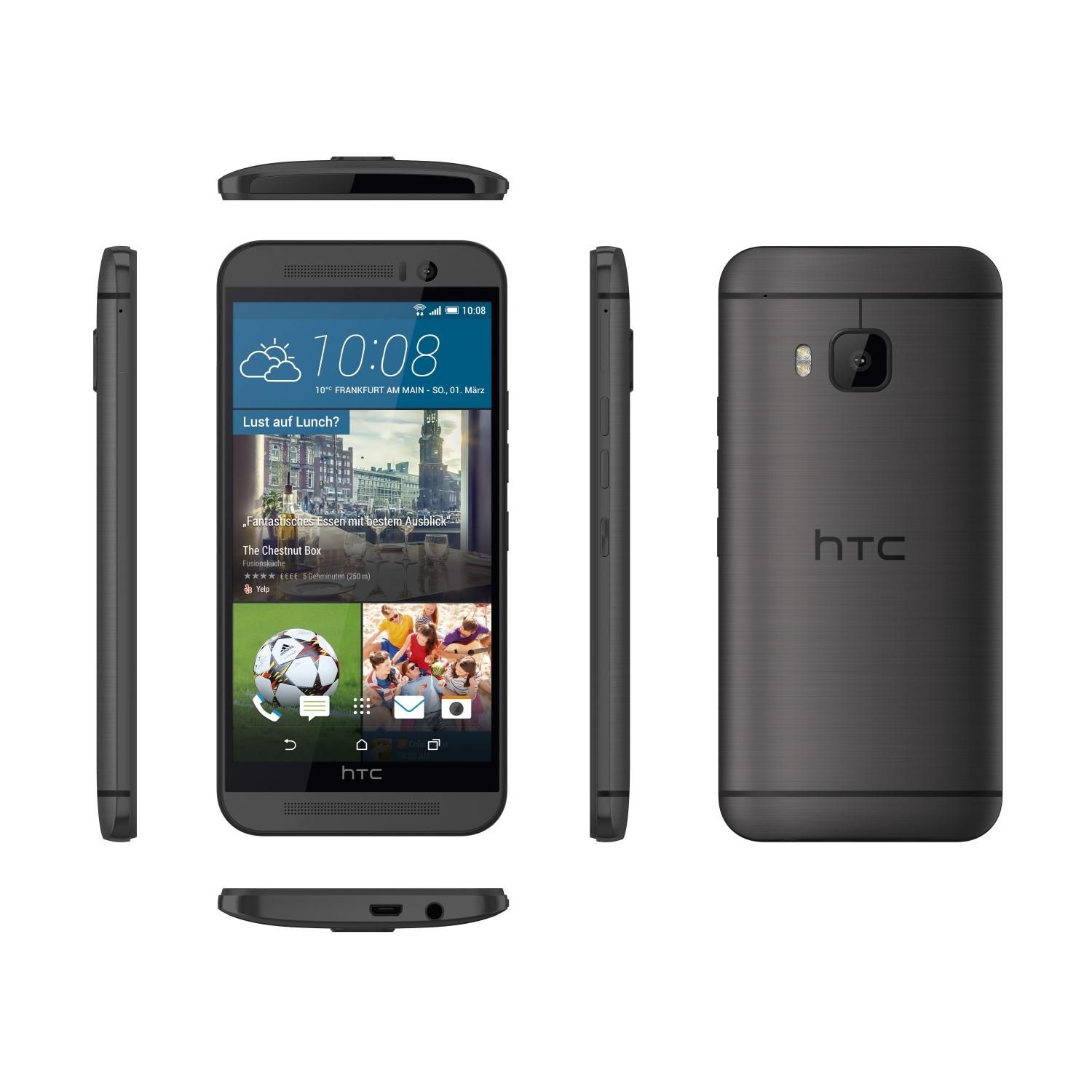 HTC One M9 Gun-Metal Grey - Alle Ansichten