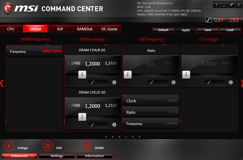 MSI Command Center RAM