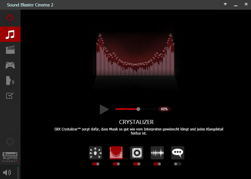 Sound Blaster Cinema 2 Crystalizer