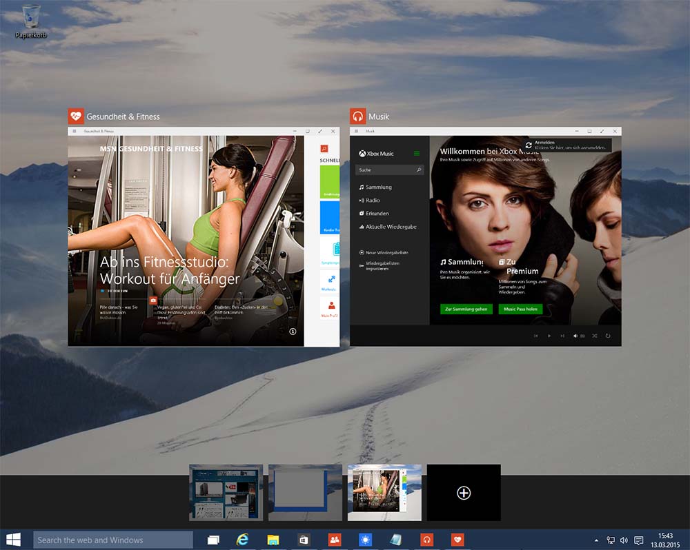 Windows 10 - Multi Desktopbetrieb