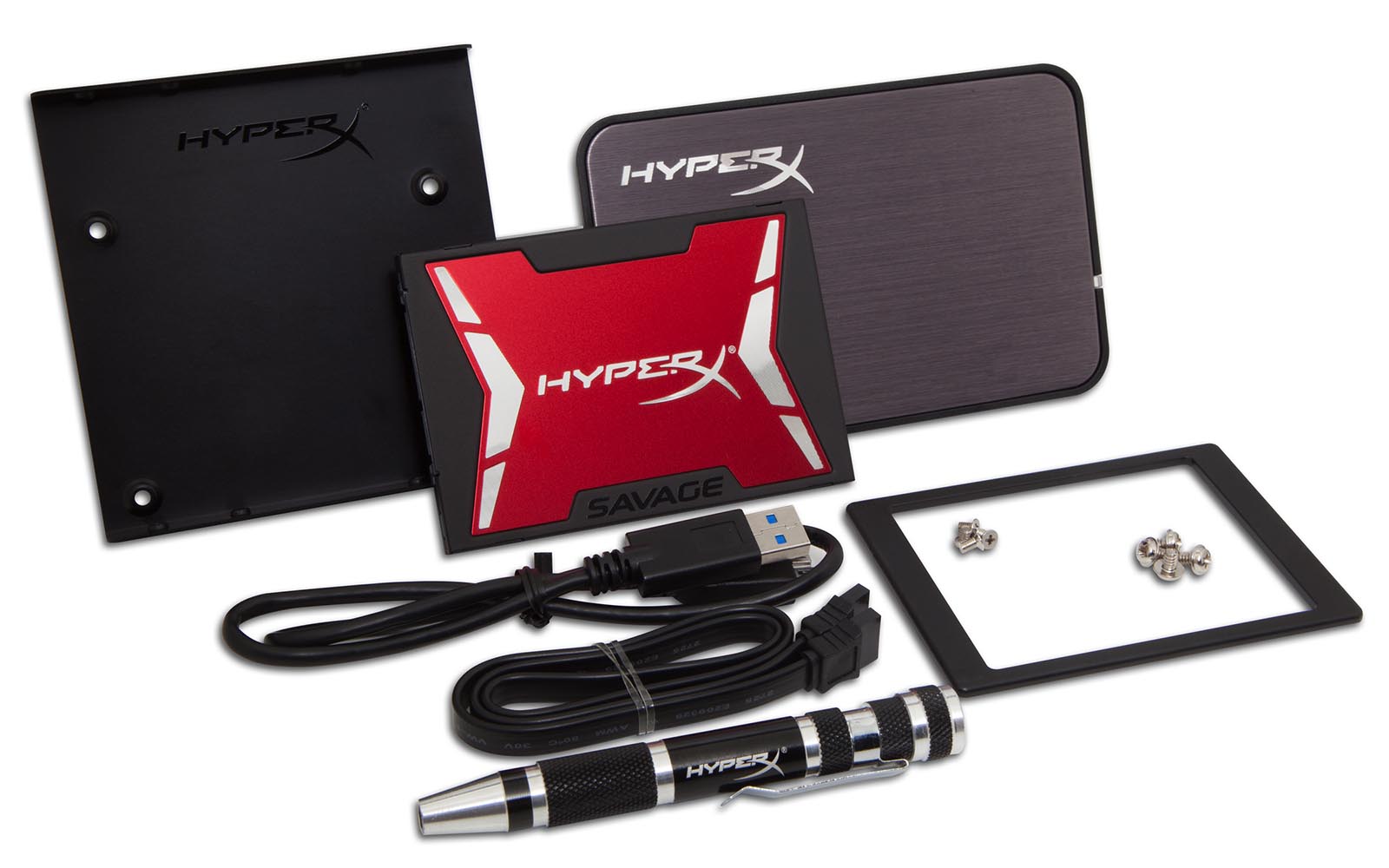 Kingston HyperX Savage SSD Lieferumfang Upgradekit