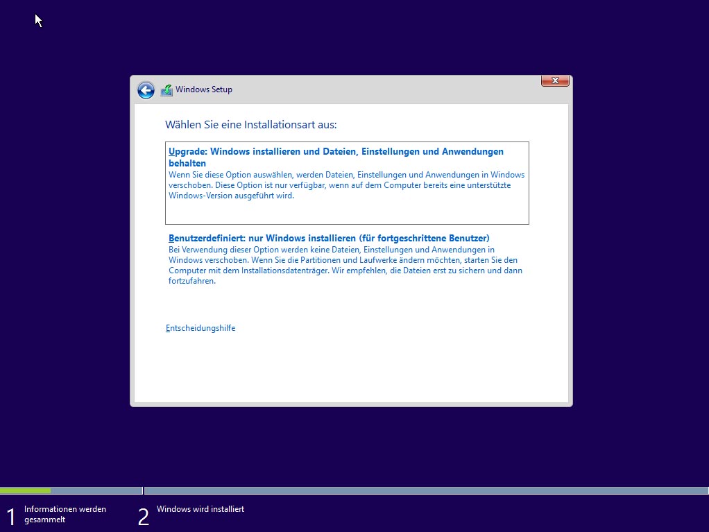 Windows 10 - Upgrade oder Neuinstallation
