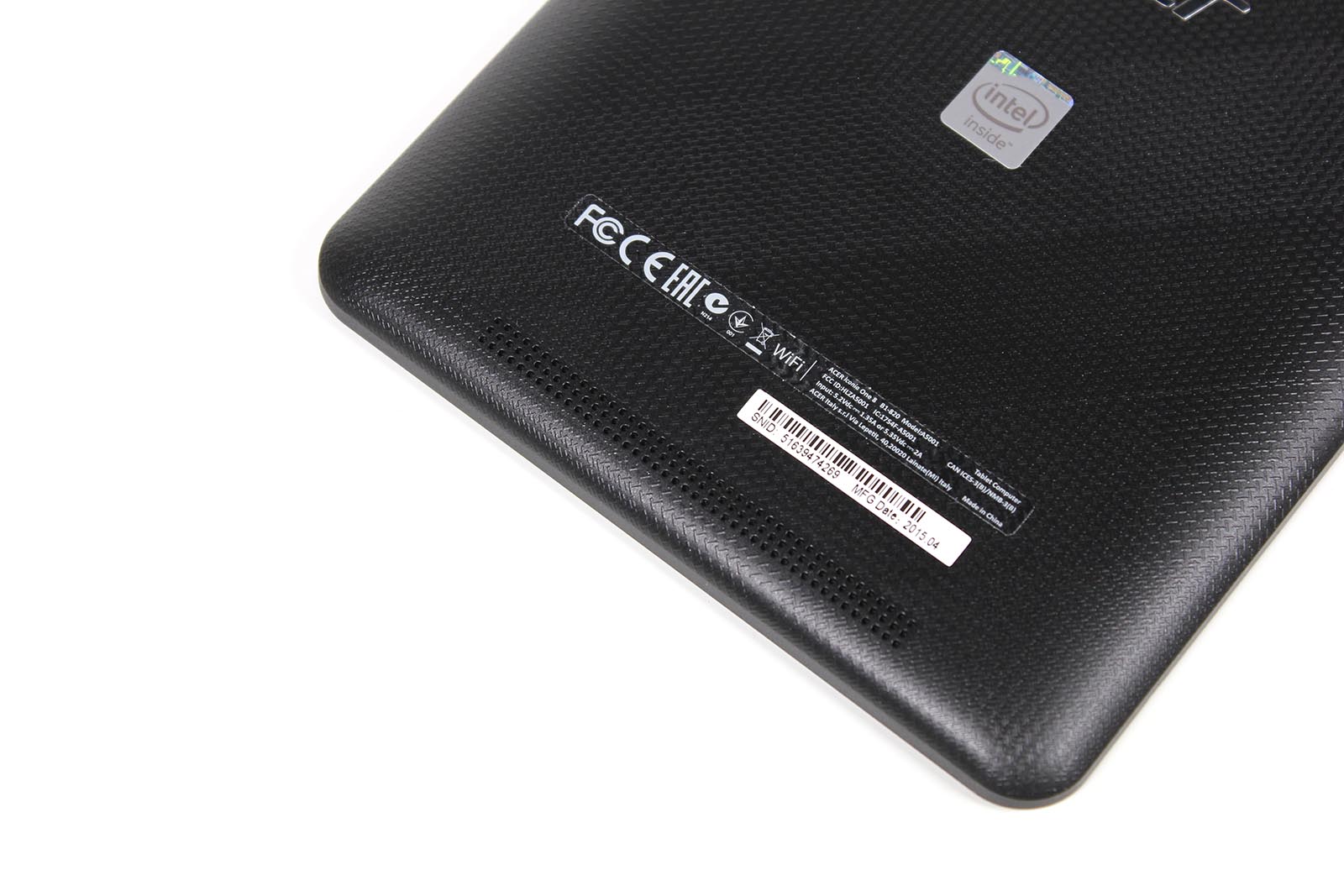 Acer Iconia One 8 - Unterseite