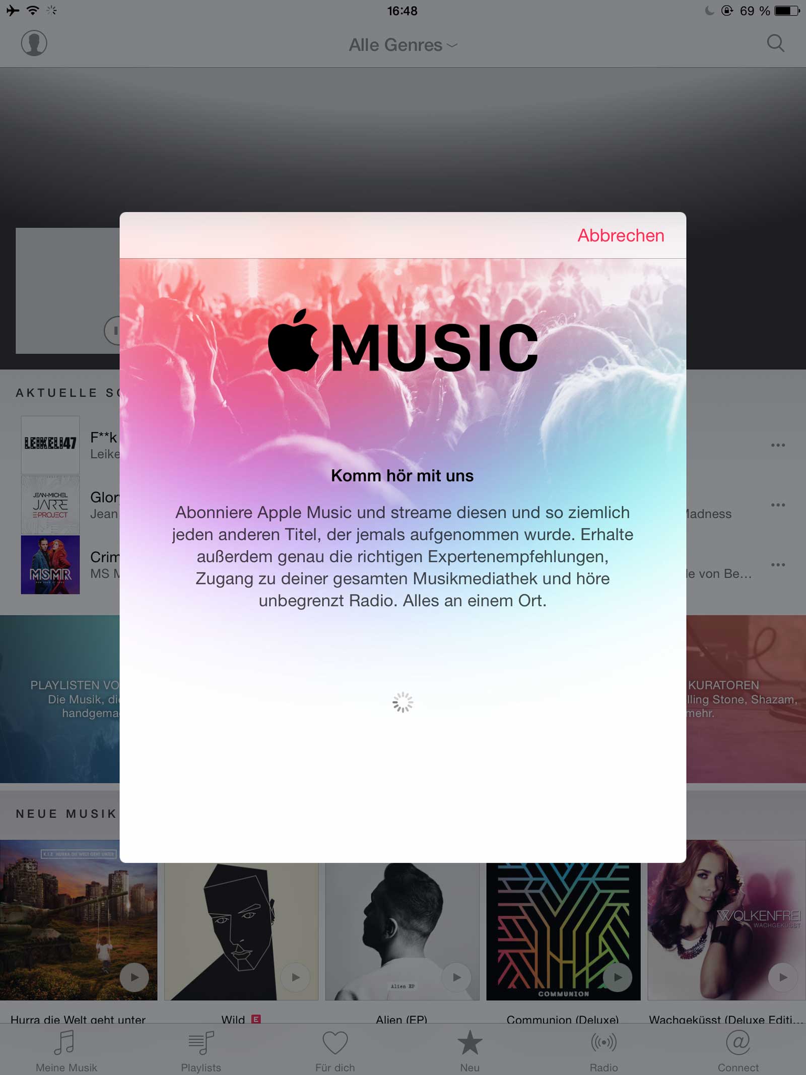 Apple Music Werbung