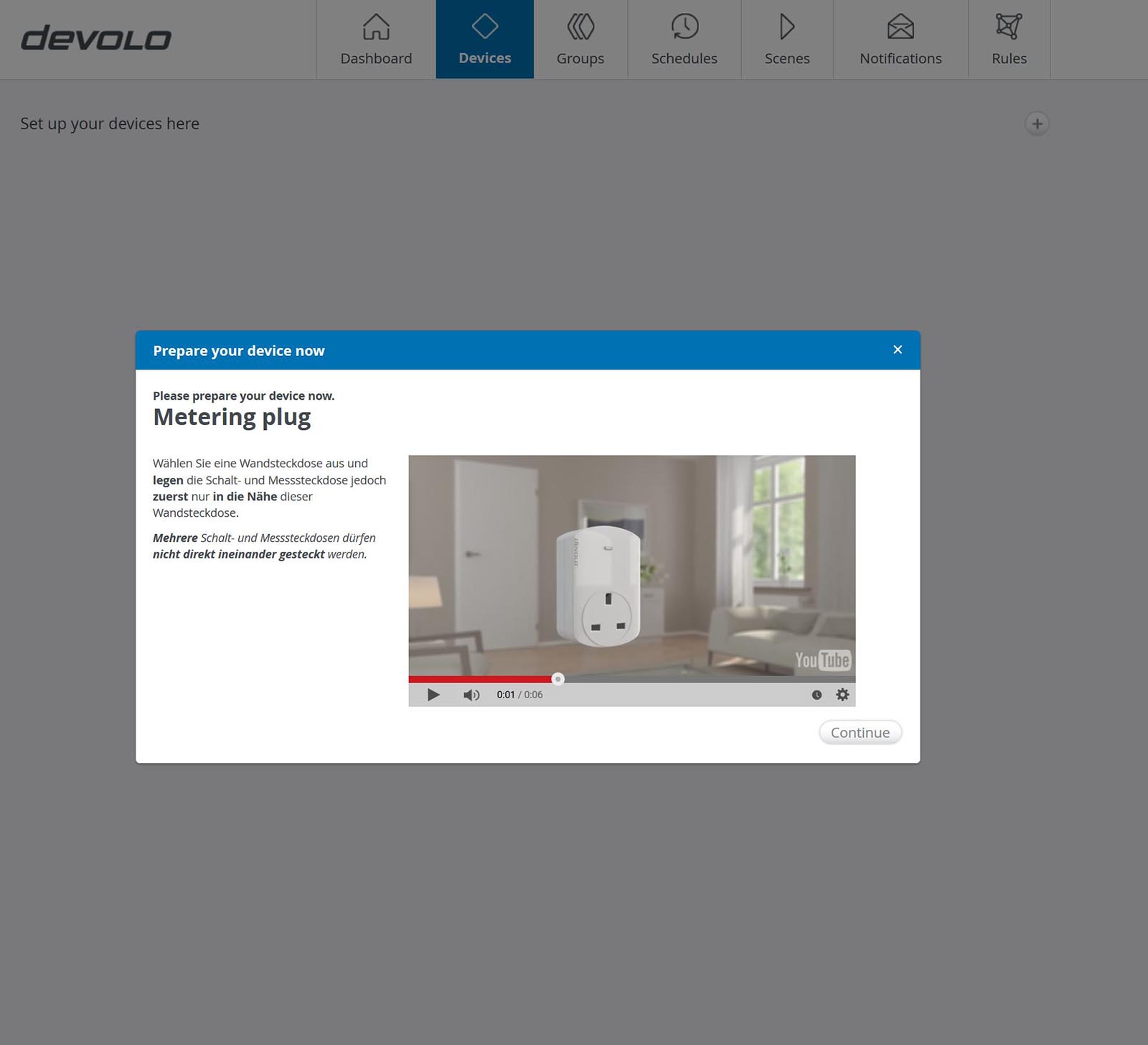 Devolo Home Control - Gerät hinzufügen 2