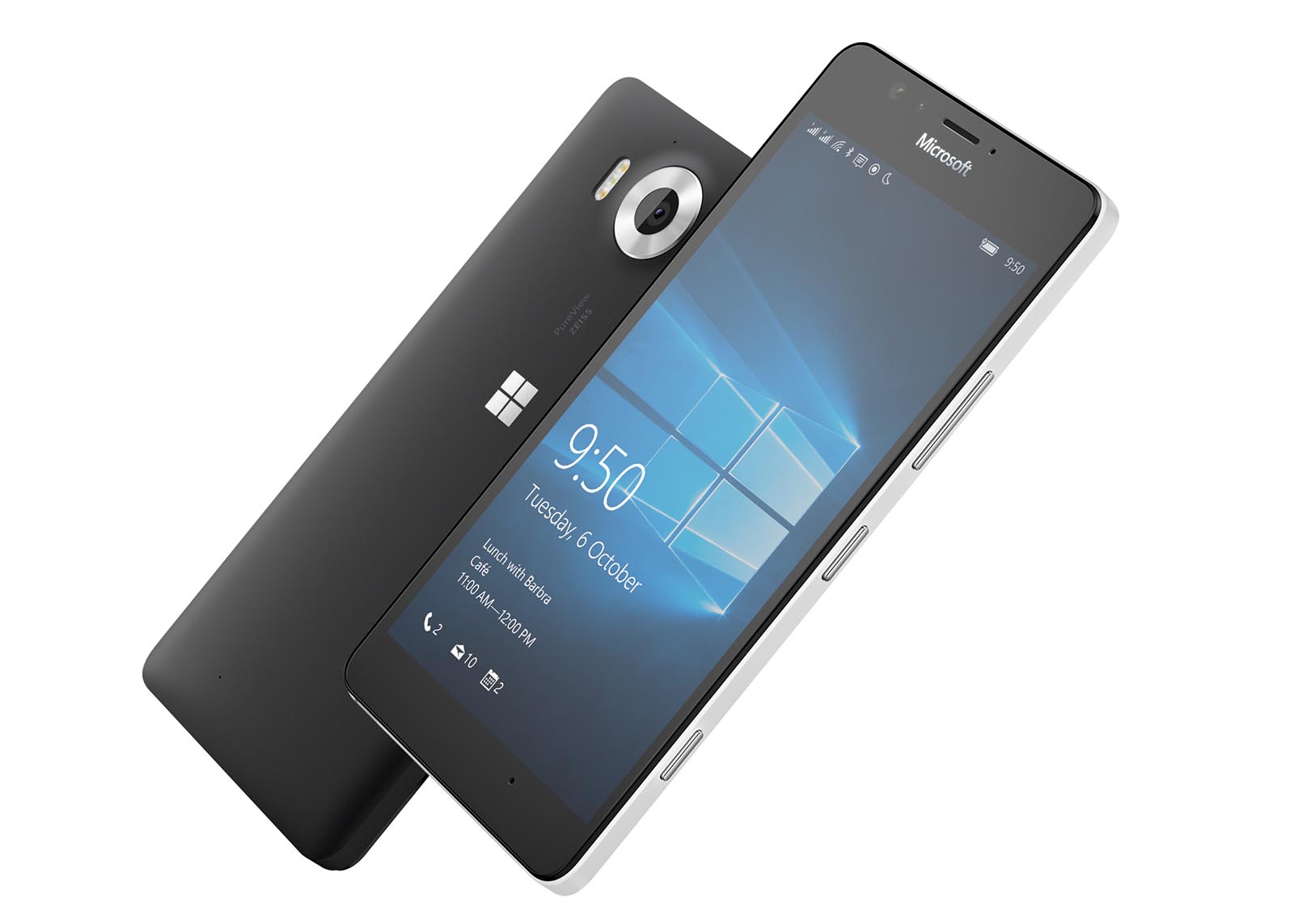 Microsoft Lumia 950 - Vorder- und rückseite