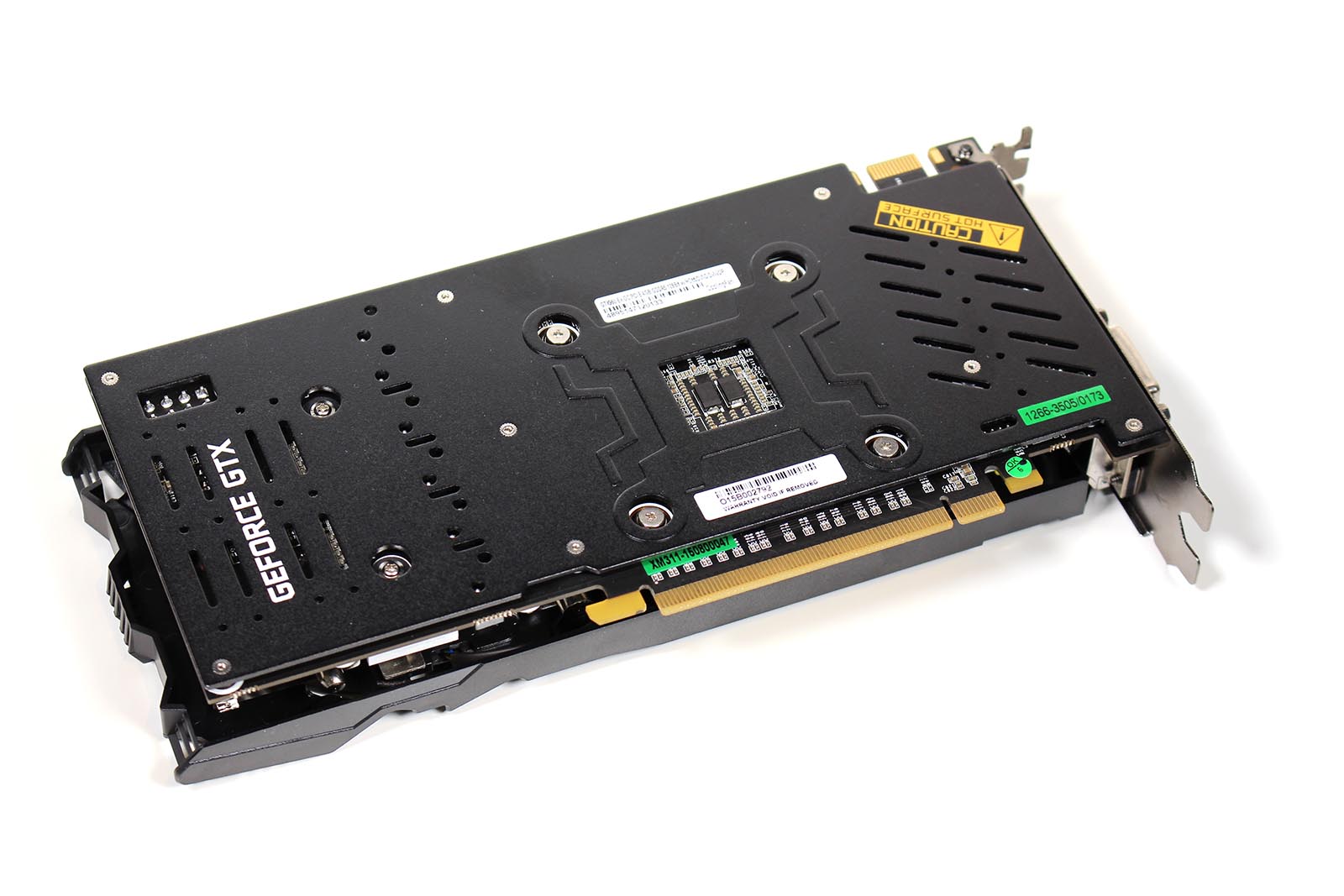 KFA2 GeForce GTX 960 EXOC - Backplate