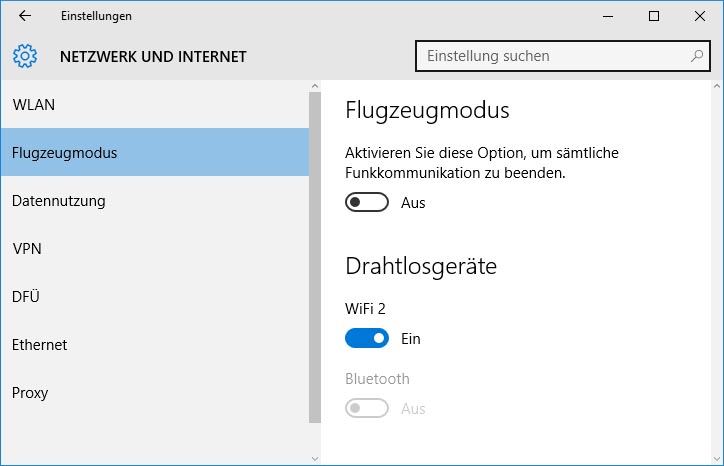 Windows 10 Netzwerk Einstellungen