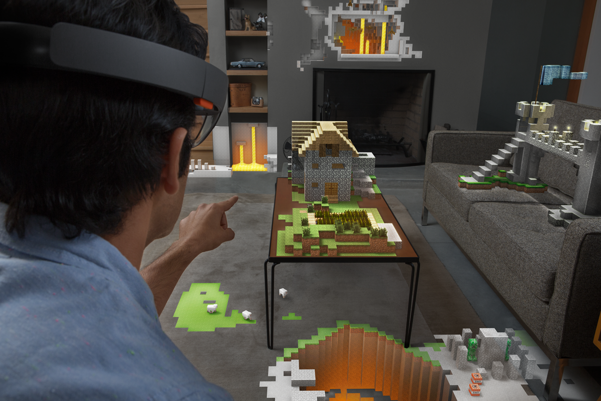 Microsoft HoloLens - Minecraft Demo