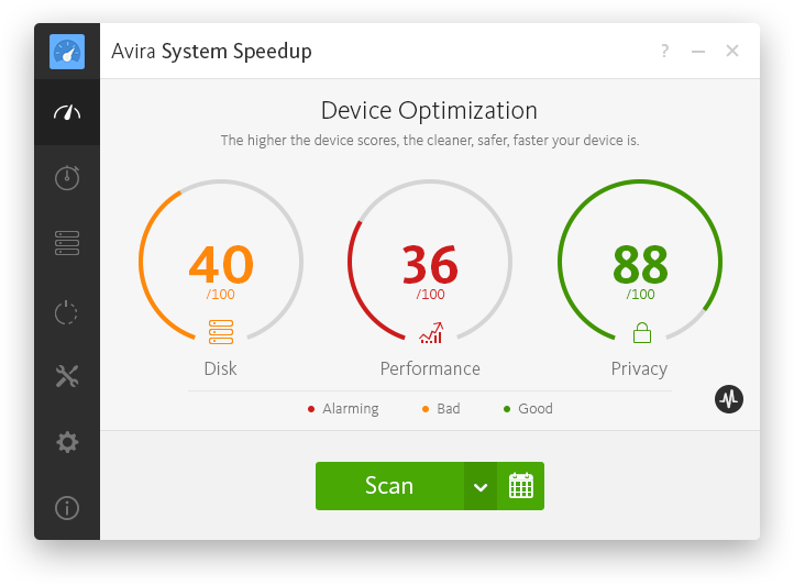 Avira System Speedup Device Optimization