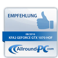 KFA2 GeForce GTX 1070 OC Award