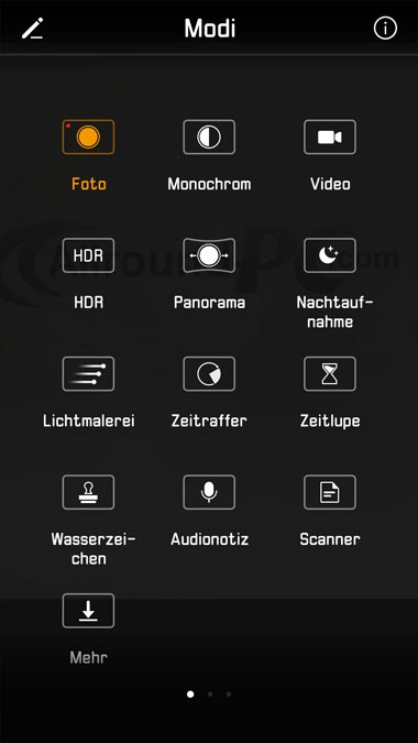 Huawei P10 - Kameramodi