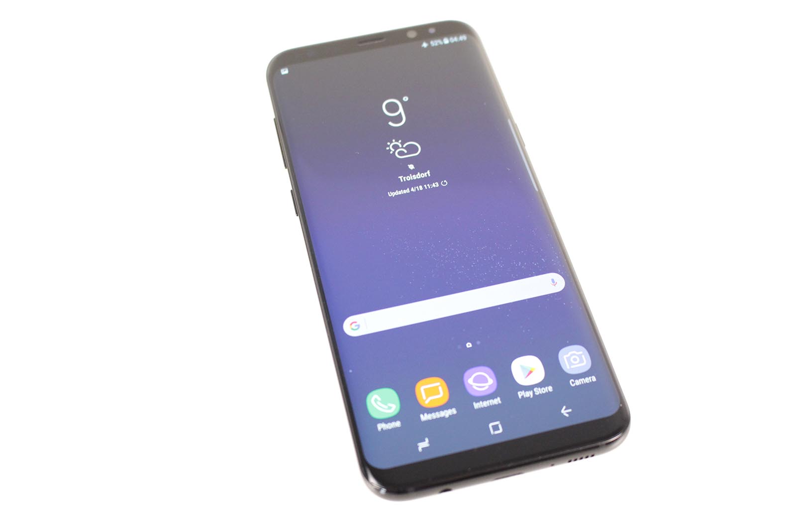 Samsung Galaxy S8 - Vorderseite Bildschirm an