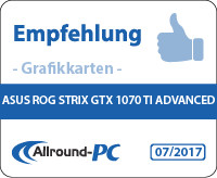 Asus Rog Strix GTX 1070 Ti Advanced