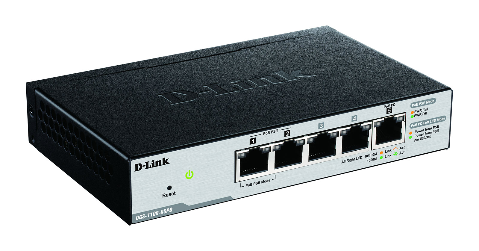 D-Link 5-Port Gigabit PoE Switch DGS-1100-05PD