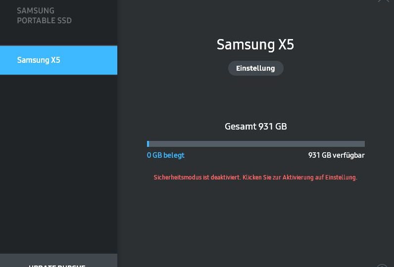 samsung portable ssd x5 software download
