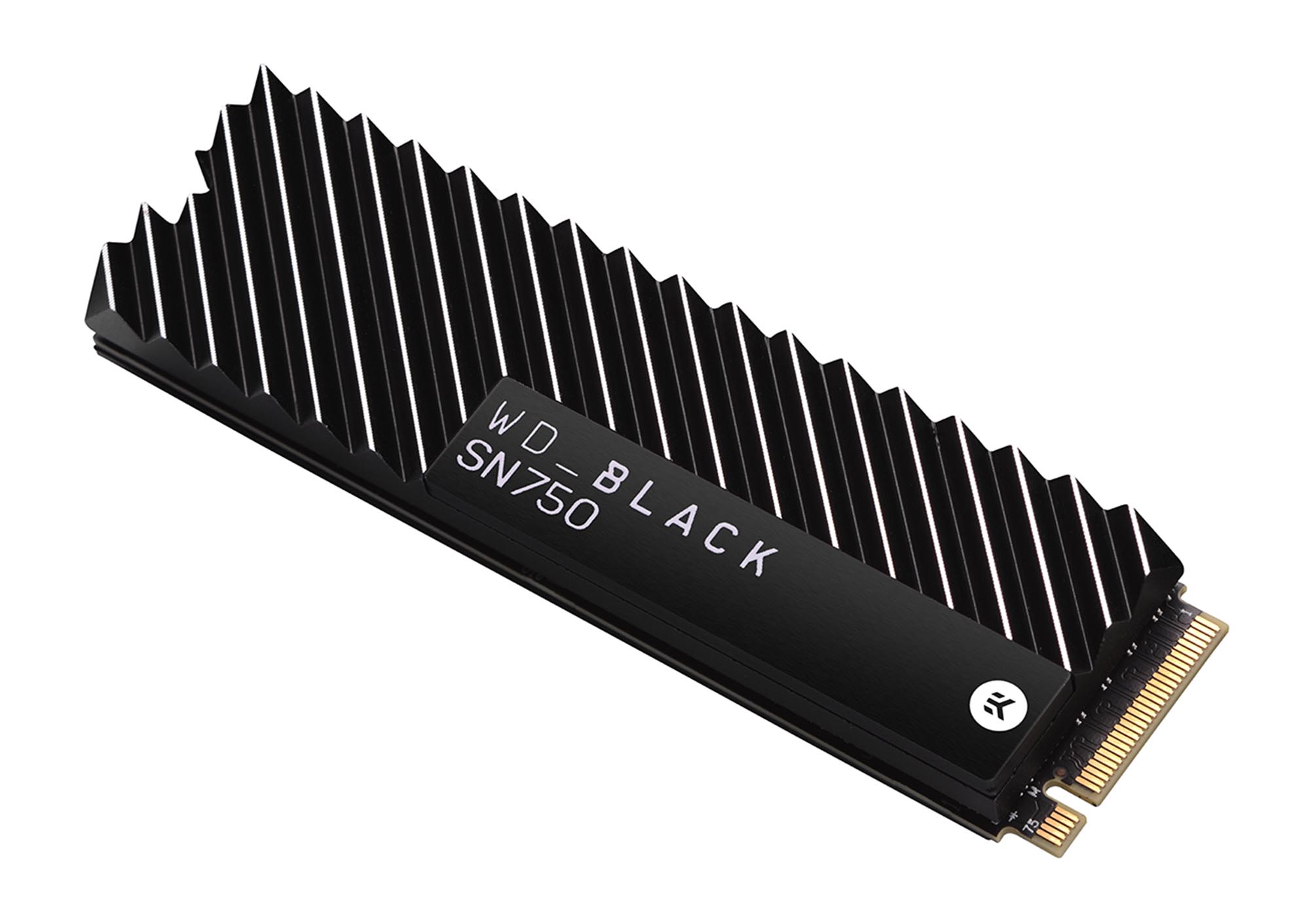 WD Black SN750 NVme SSD mit Kühlkörper