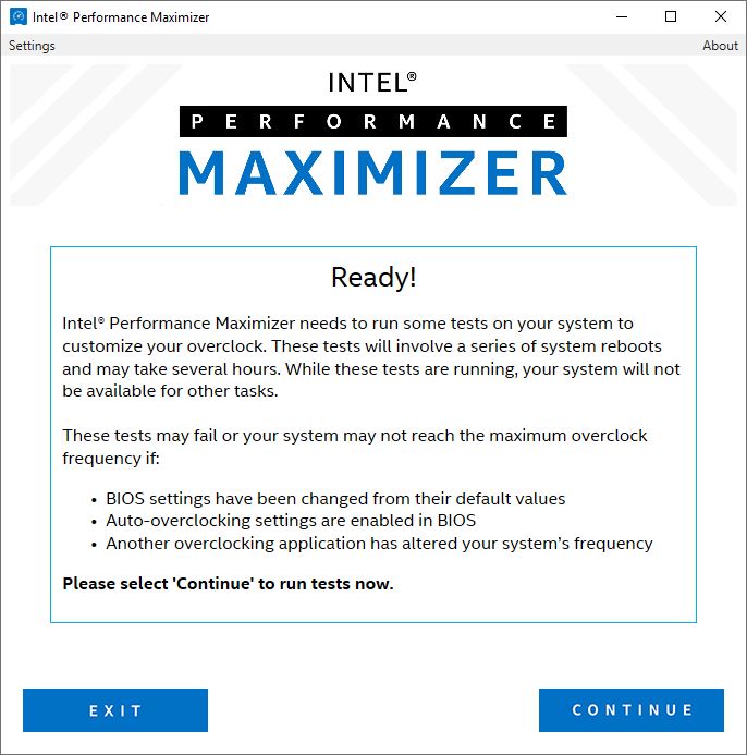 Intel Performance Maximizer