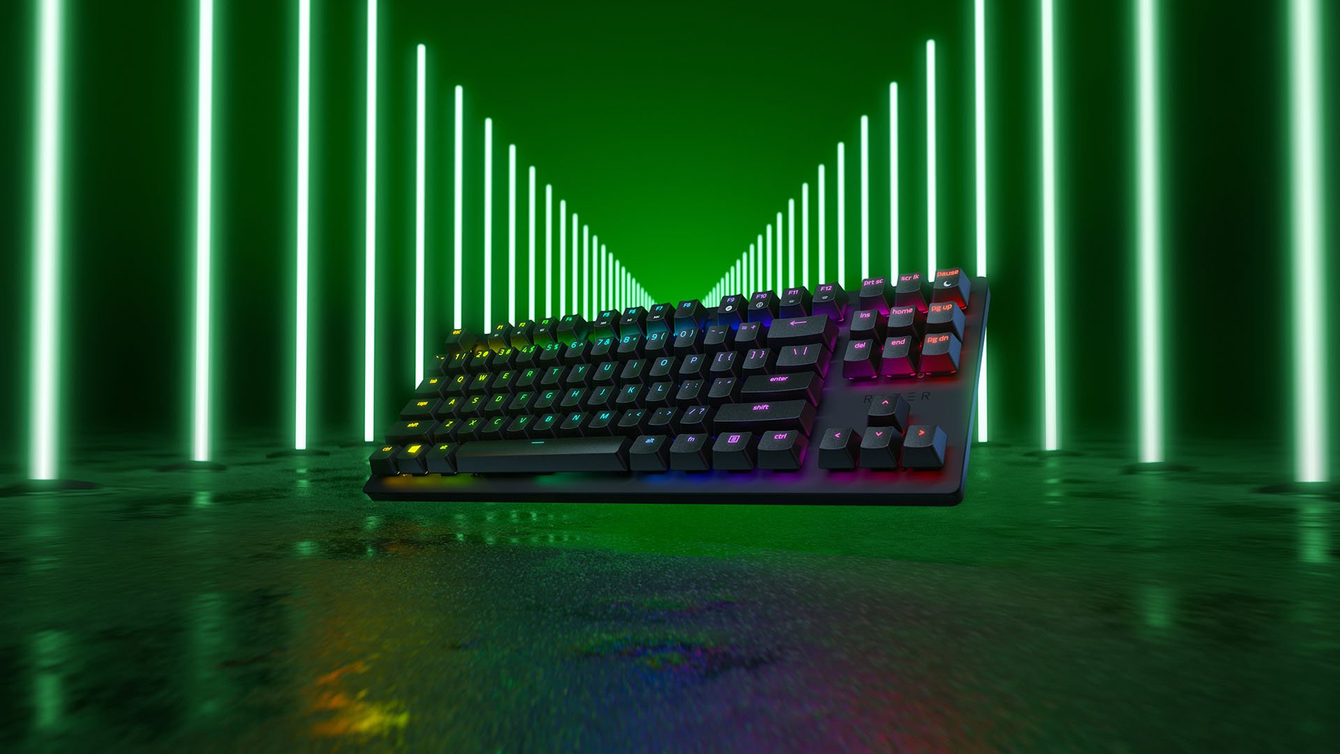 Razer Huntsman Tournament Edition Optische Gaming-Tastatur mit linearen Schaltern