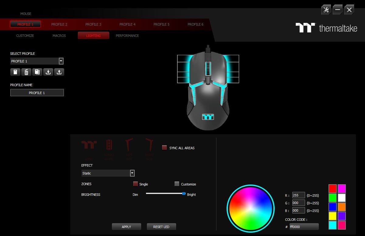 Thermaltake Level 20 RGB Maus Software 2