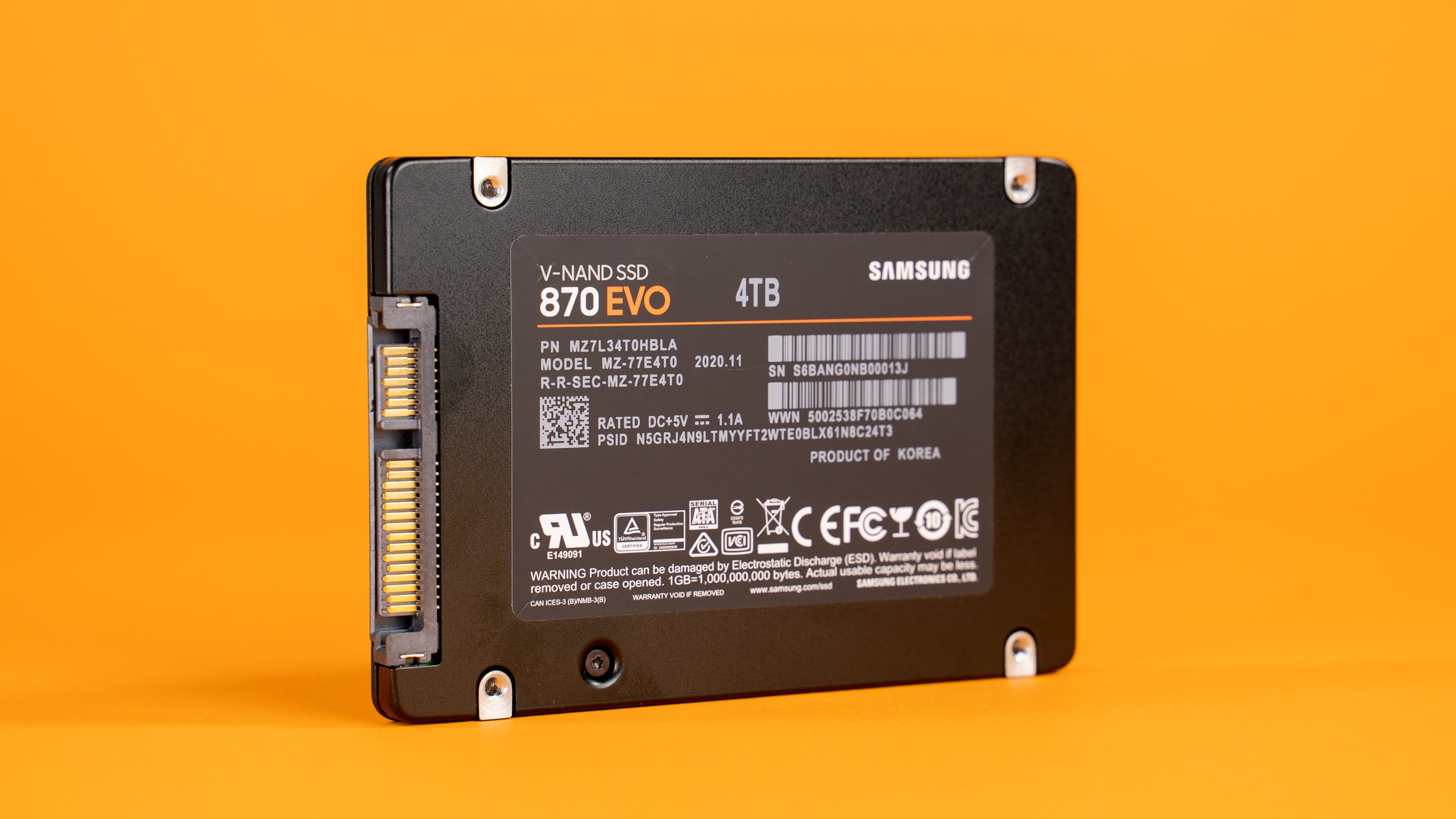 Samsung SSD 870 EVO Rückseite