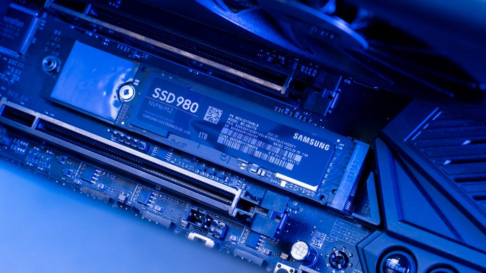 Samsung SSD 980 auf dem Mainboard