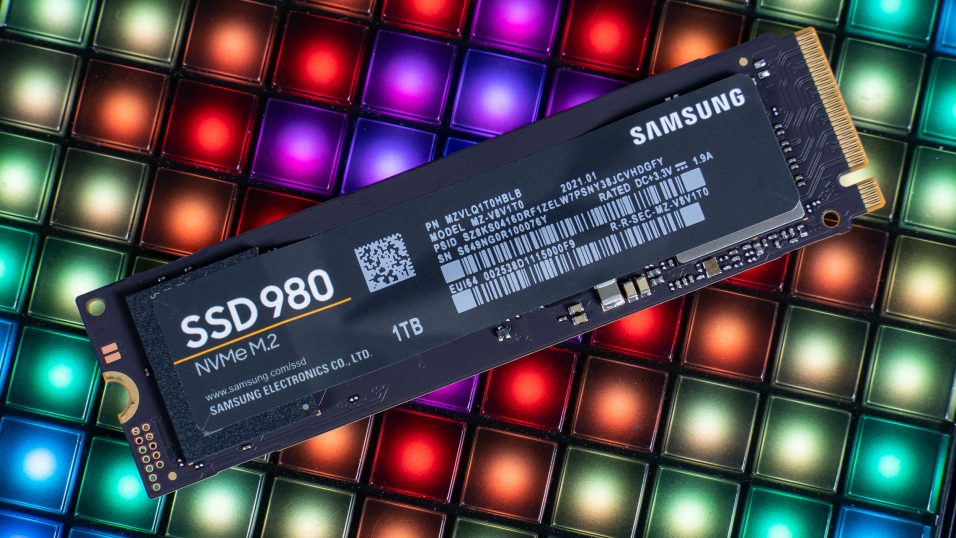 Vorderseite der Samsung SSD 980