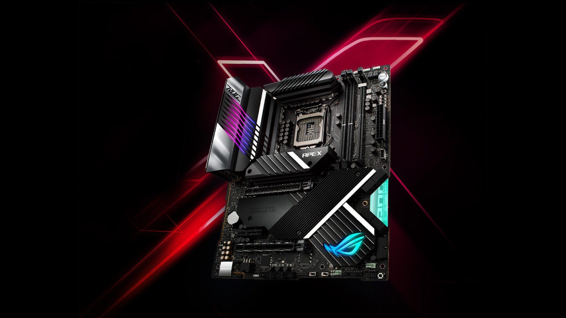 Frontansicht des Mainboards Asus ROG Maximus XIII Apex