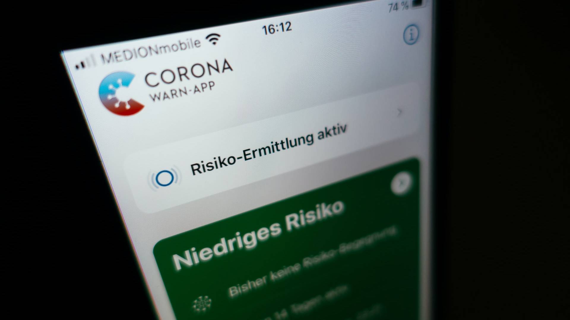 Corona Warn App auf iPhone