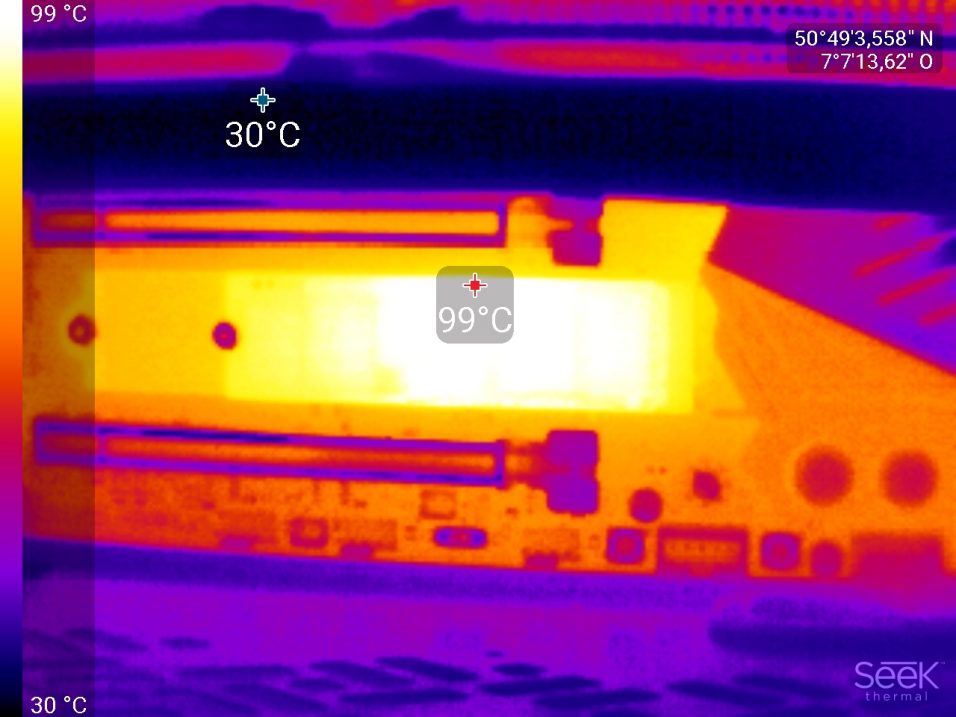 Ein Wärmebild der FireCuda 530 SSD