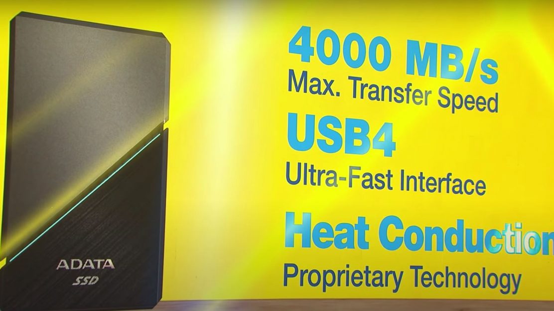 USB 4 SSD externo Velocidad de hasta 4000 MB / s