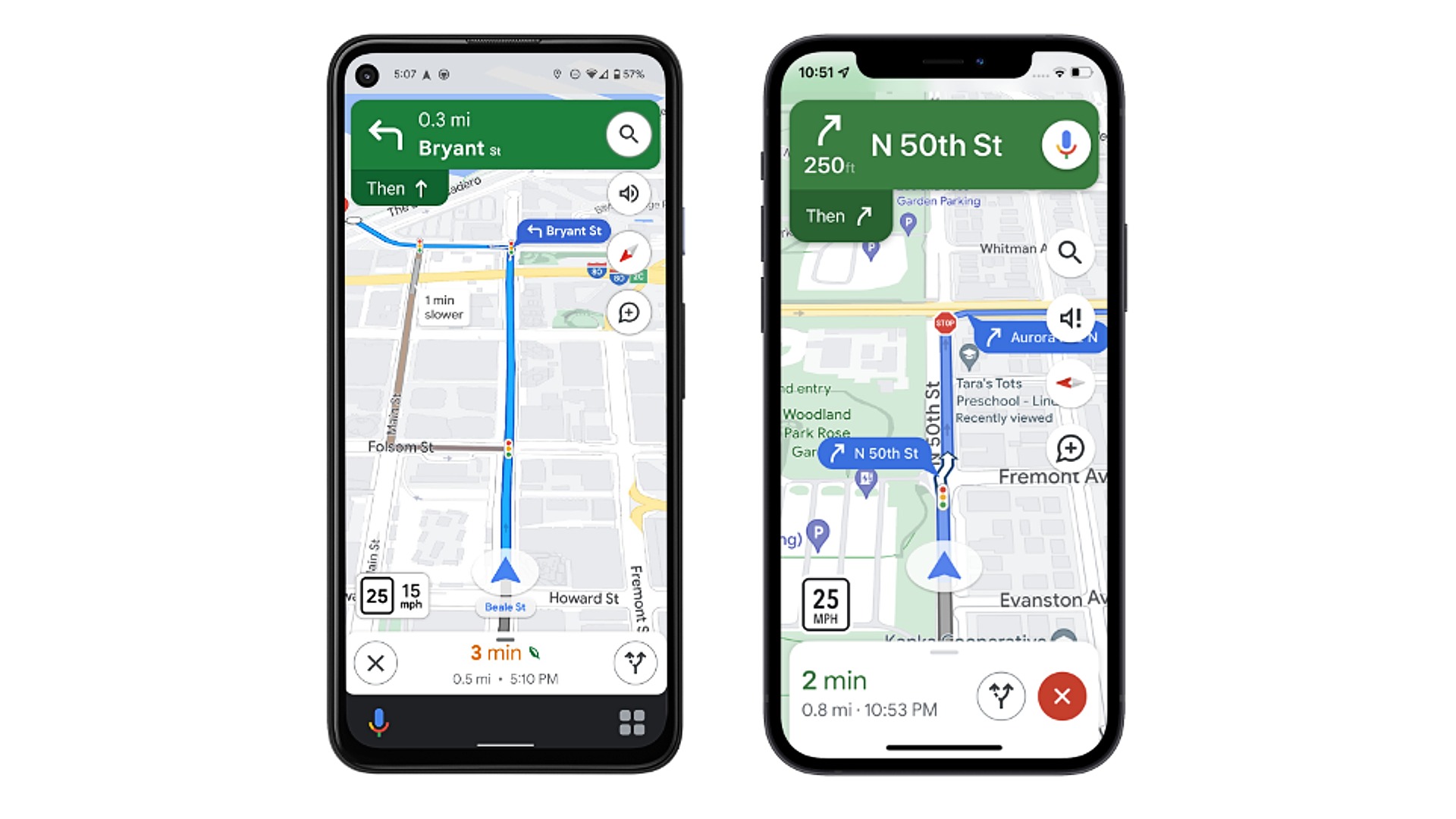 Google Maps Navigations-Update 2022 Bild