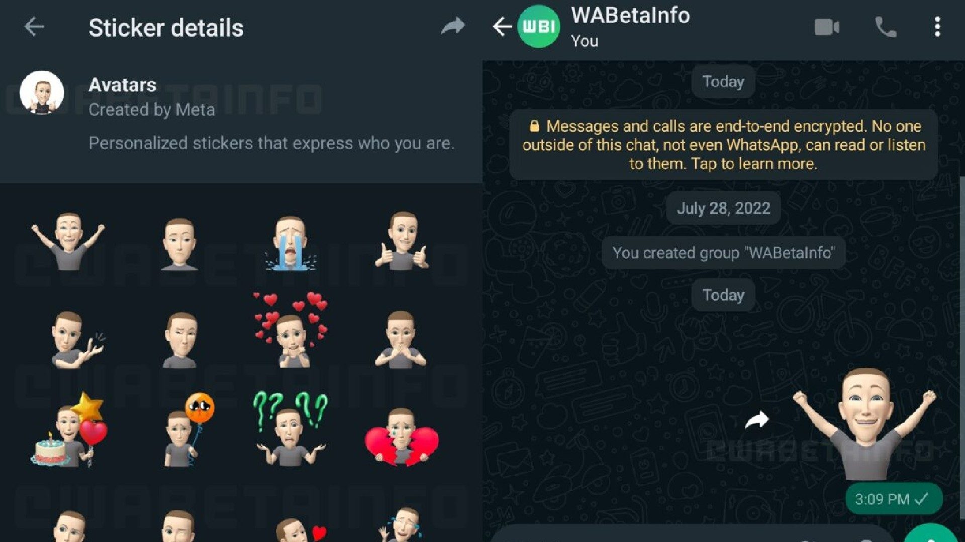 WhatsApp ottiene funzionalità avatar come Facebook e Instagram