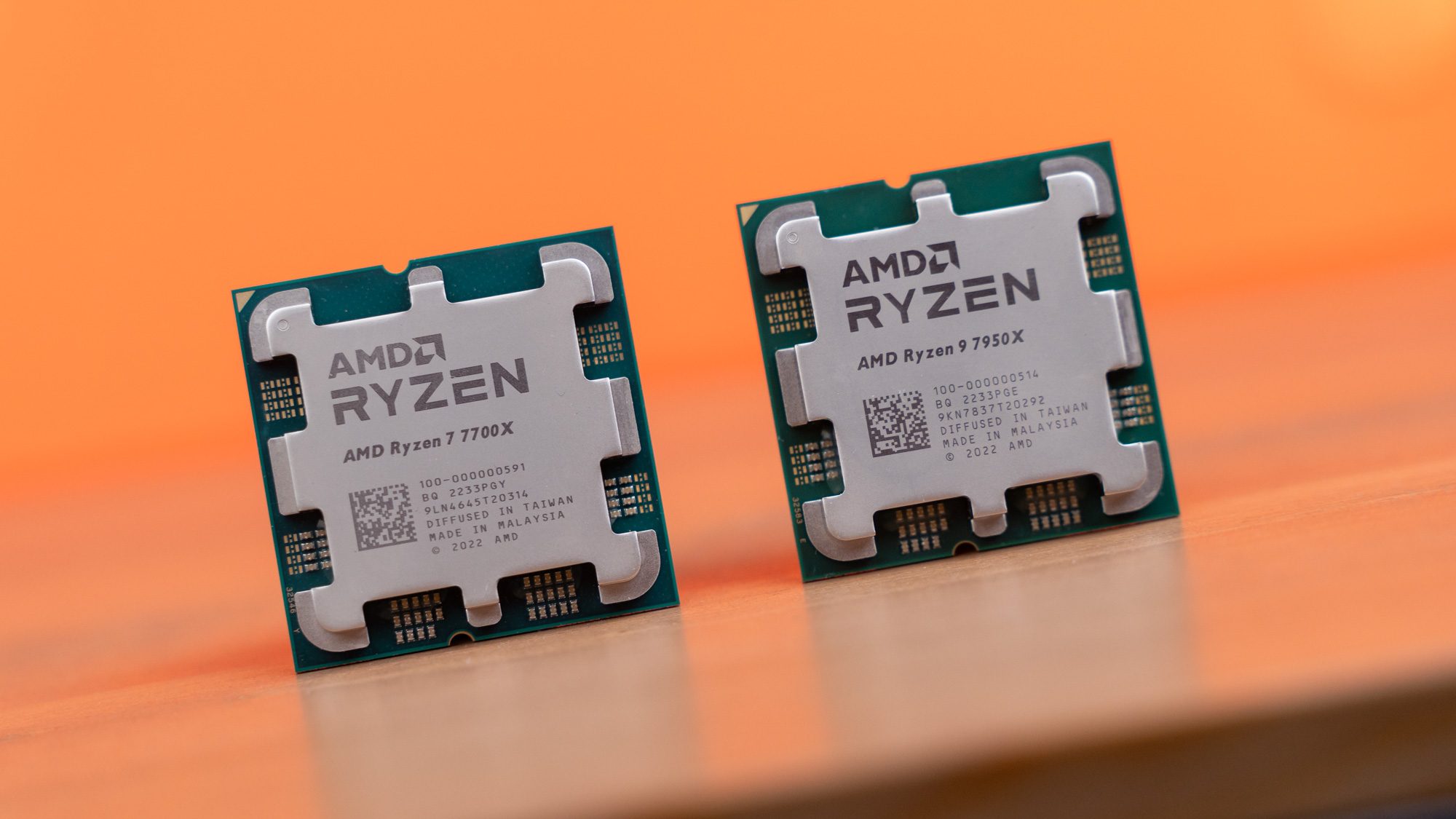 AMD Ryzen Prozessoren nebeneinander