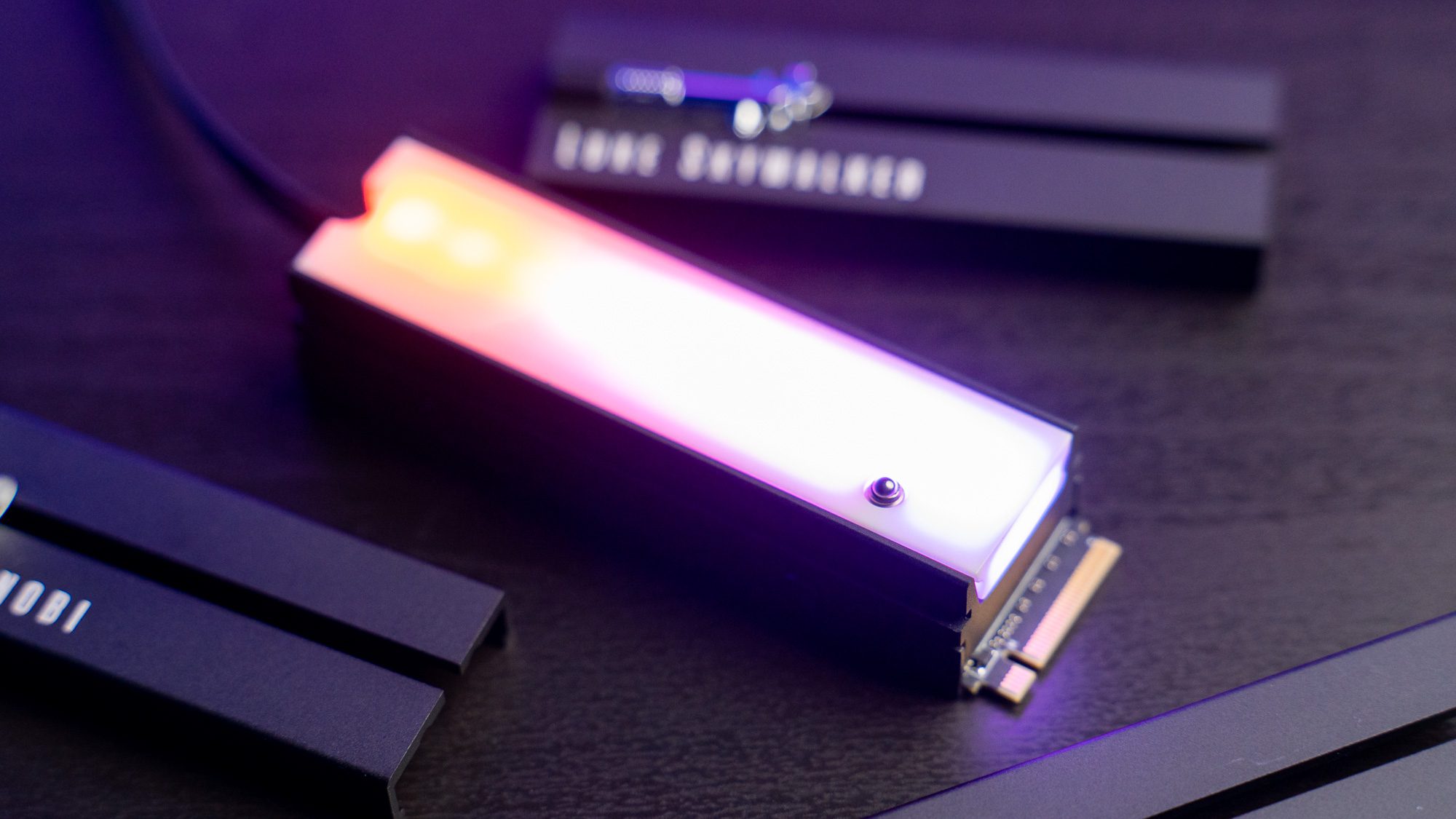 Das LED-Element der Star Wars-SSD von Seagate.