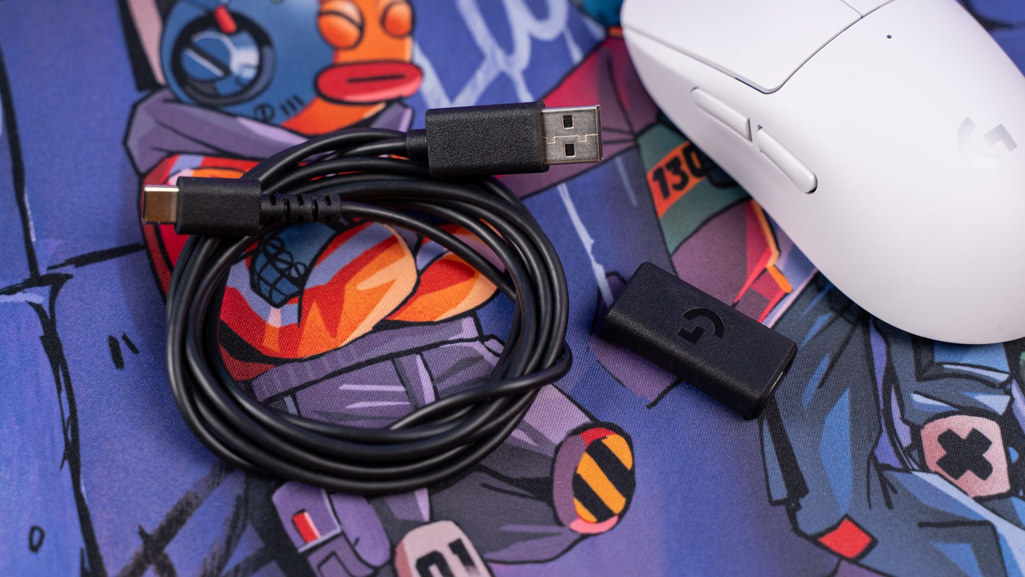 USB-C-Kabel und Dongle-Verlängerung von Logitech G Pro X Superlight 2 Gaming-Maus