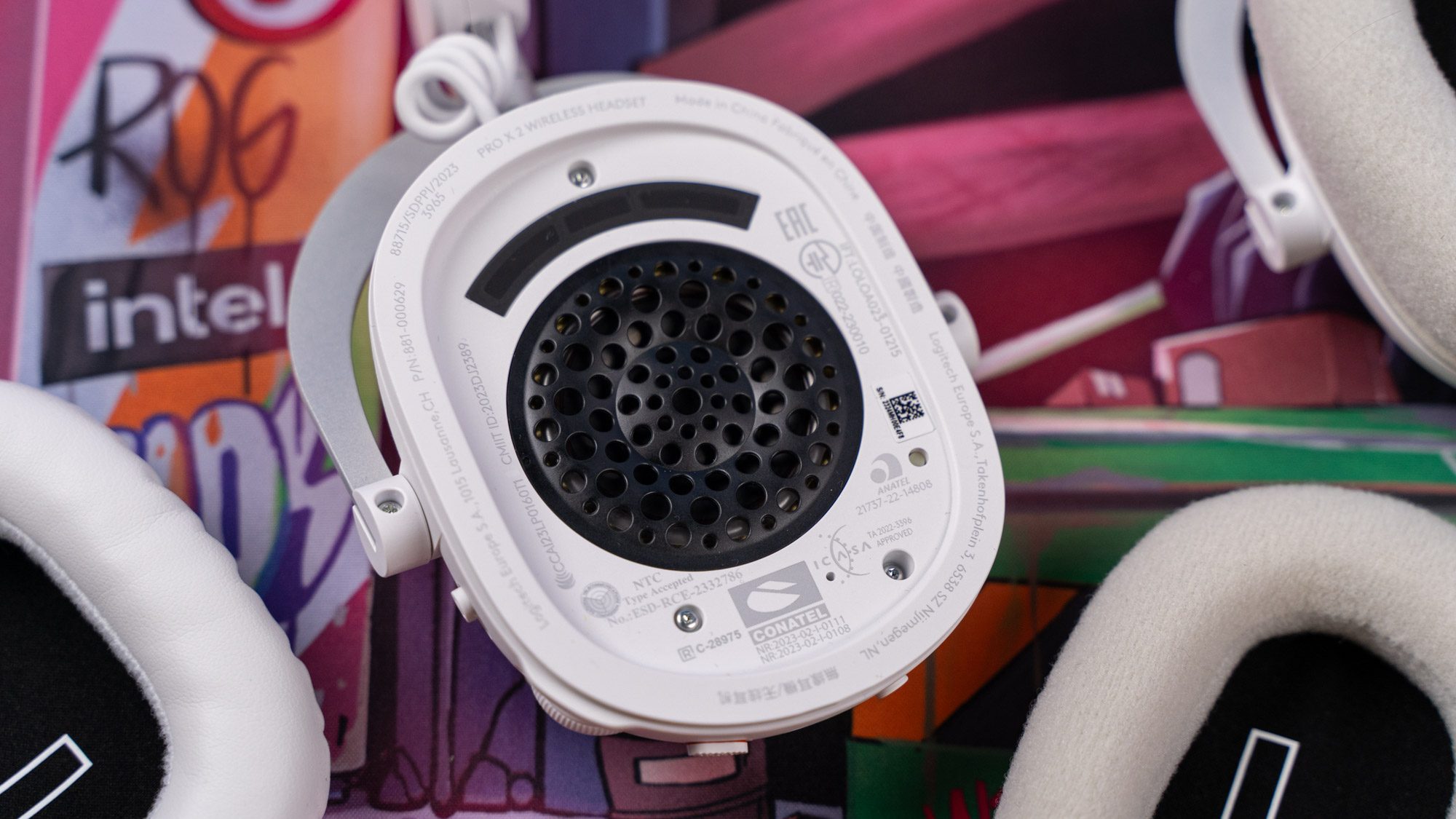 Weißes Logitech G Pro X2 Lightspeed Gaming-Headset Treiber ohne Ohrpolster