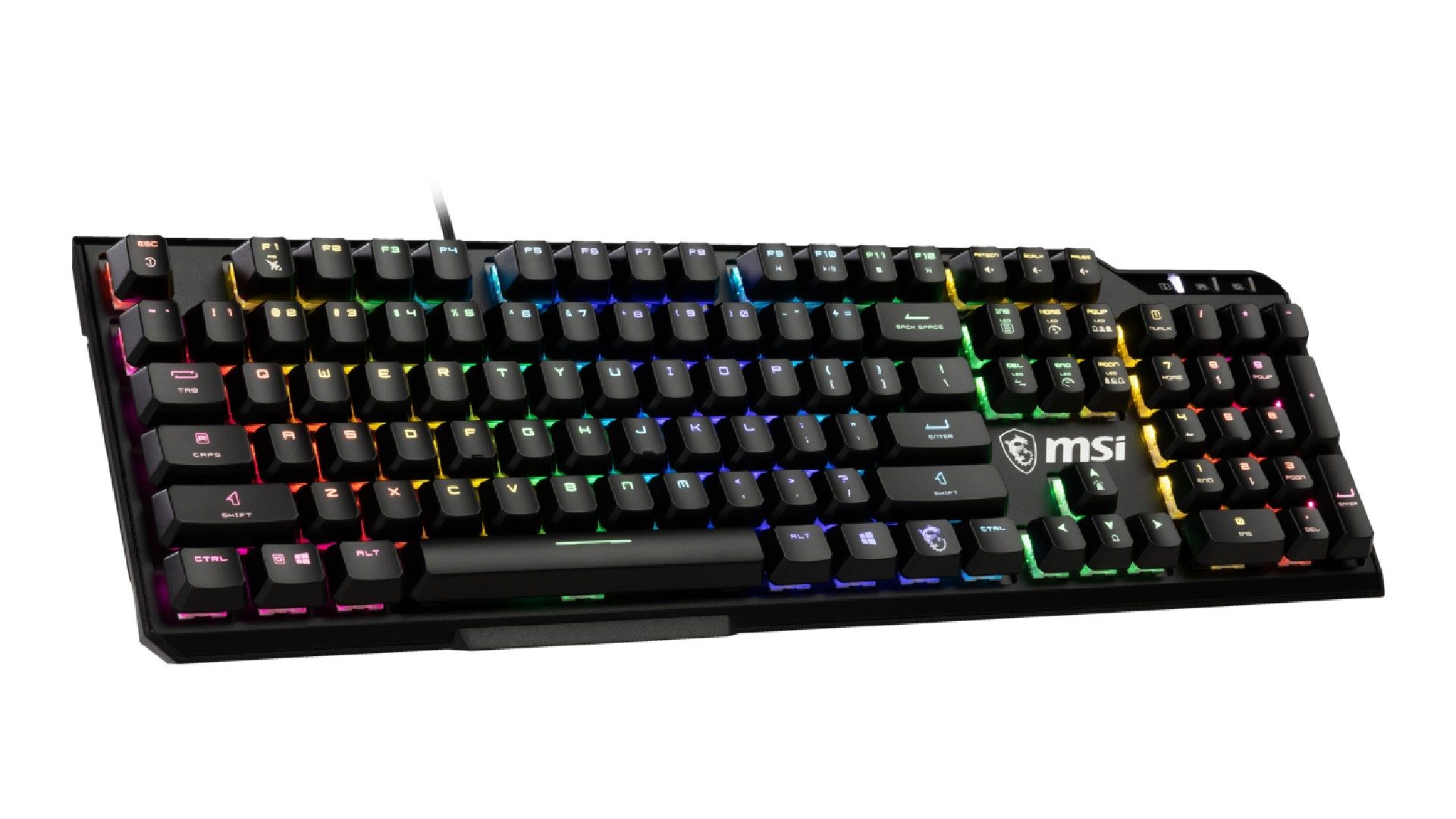 MSI Vigor GK41 Gaming-Tastatur schräg