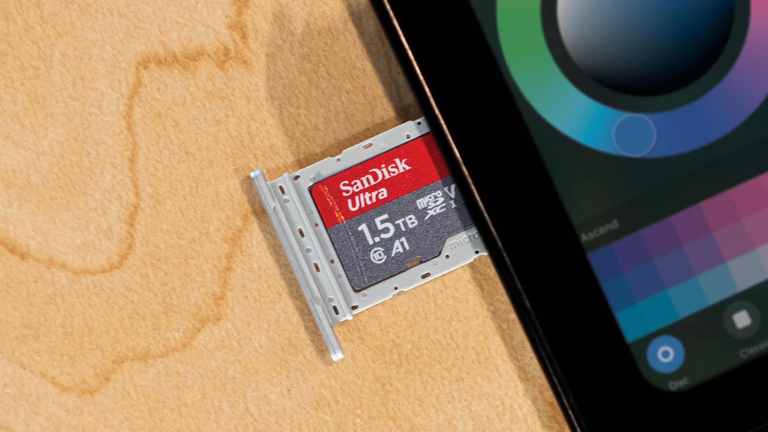 Western Digital SanDisk Ultra microSD Karte 1,5 TB in Tablet