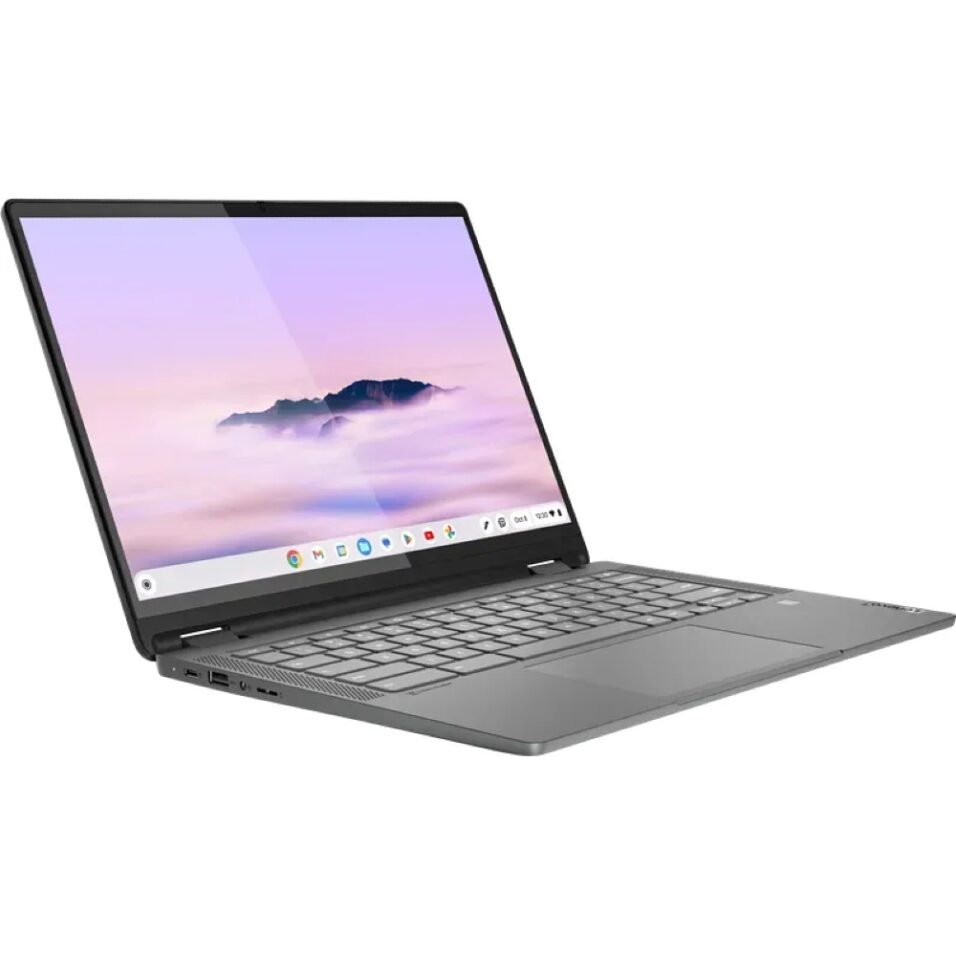 Lenovo IdeaPad Flex 5i 14 Chromebook aufgeklappt.