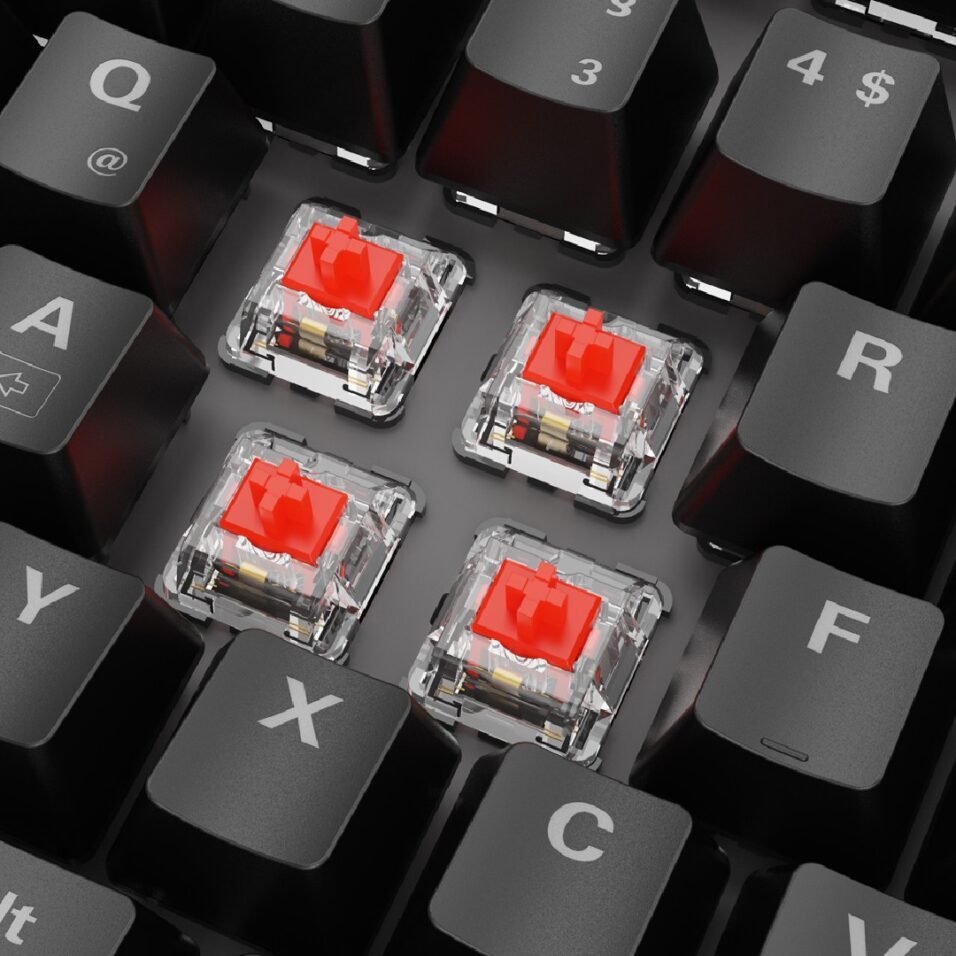 Huano Red Schalter auf Sharkoon Skiller SGK20 Tastatur