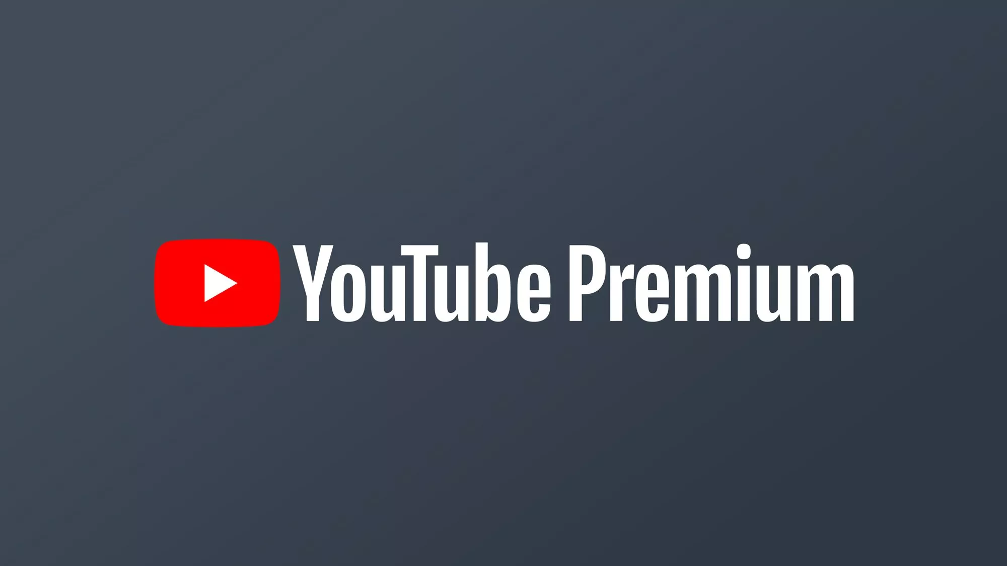 YouTube Premium Logo auf blauem Hintergrund